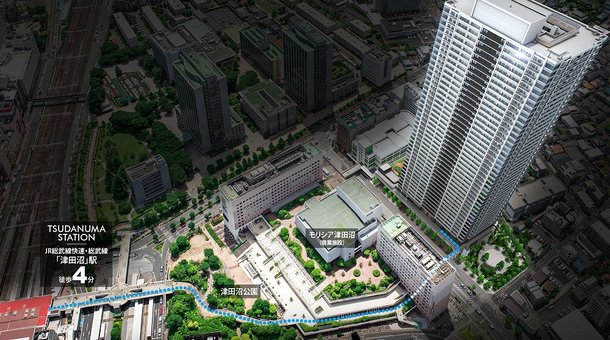 現地周辺空撮写真・外観完成予想図