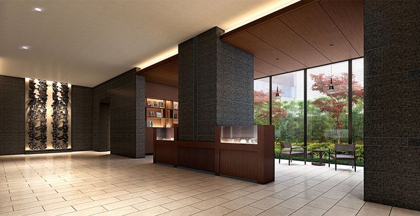 エントランスホール・ライブラリーラウンジ完成予想図