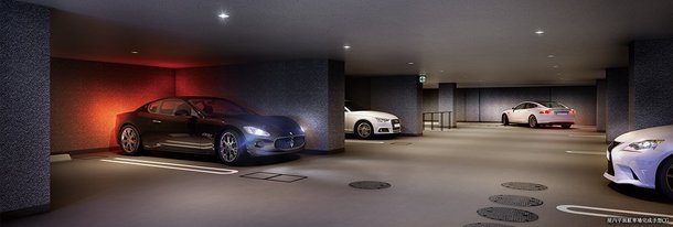 屋内平面駐車場完成予想CG