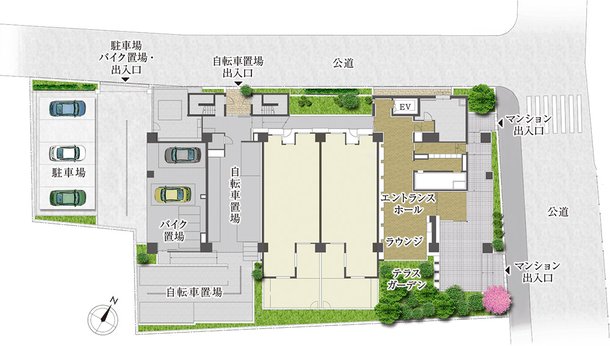 敷地配置完成予想イラスト