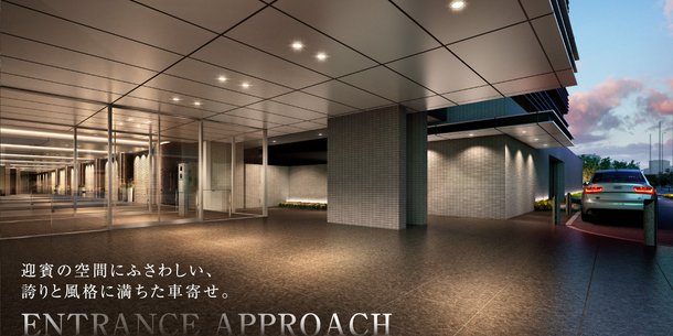 エントランスアプローチ完成予想図