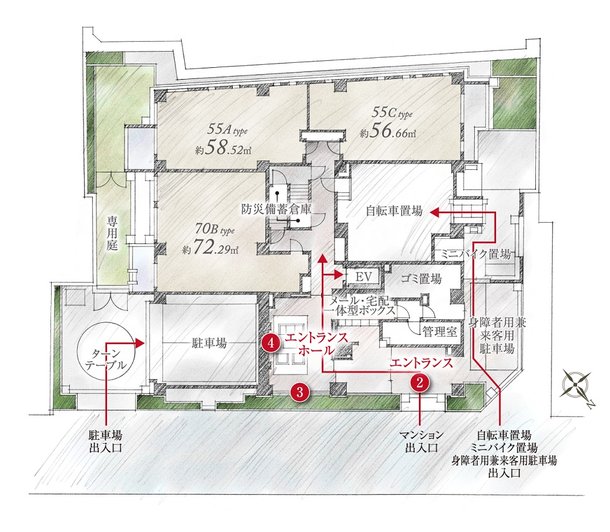 敷地配置図