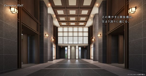 エントランスホール完成予想CG