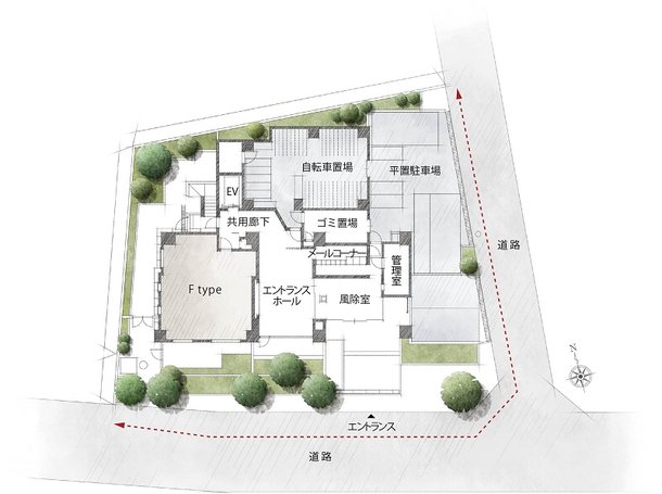敷地配置図