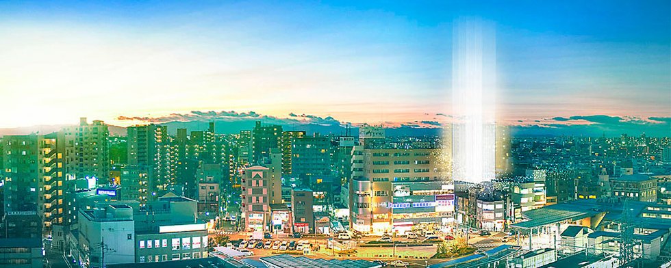 朝霞駅前風景写真