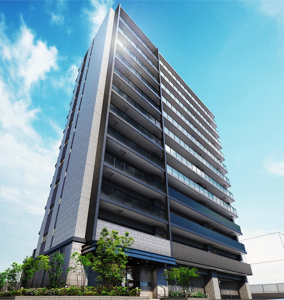 プレサンスロジェ大正三軒家東サウスビュー（外観完成予想図）