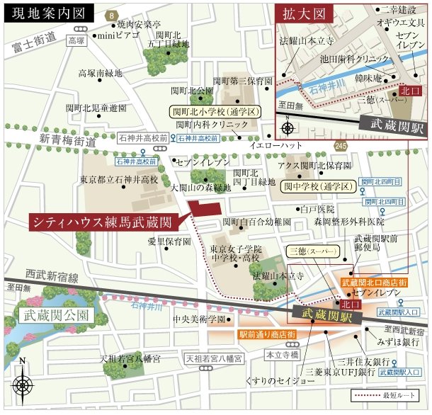 現地案内図