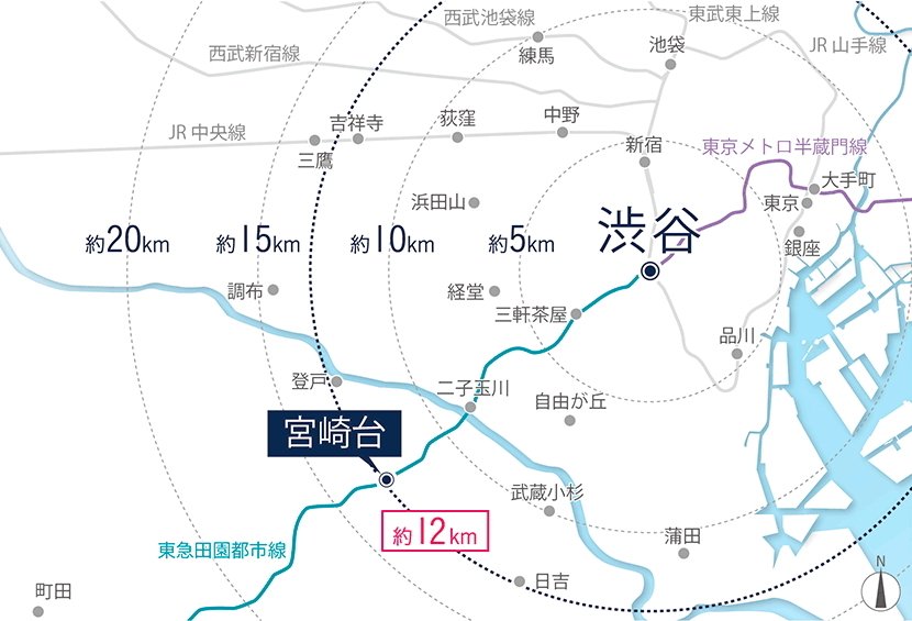 同心円図