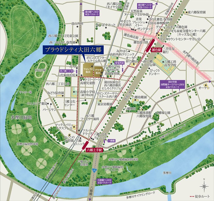 現地案内図