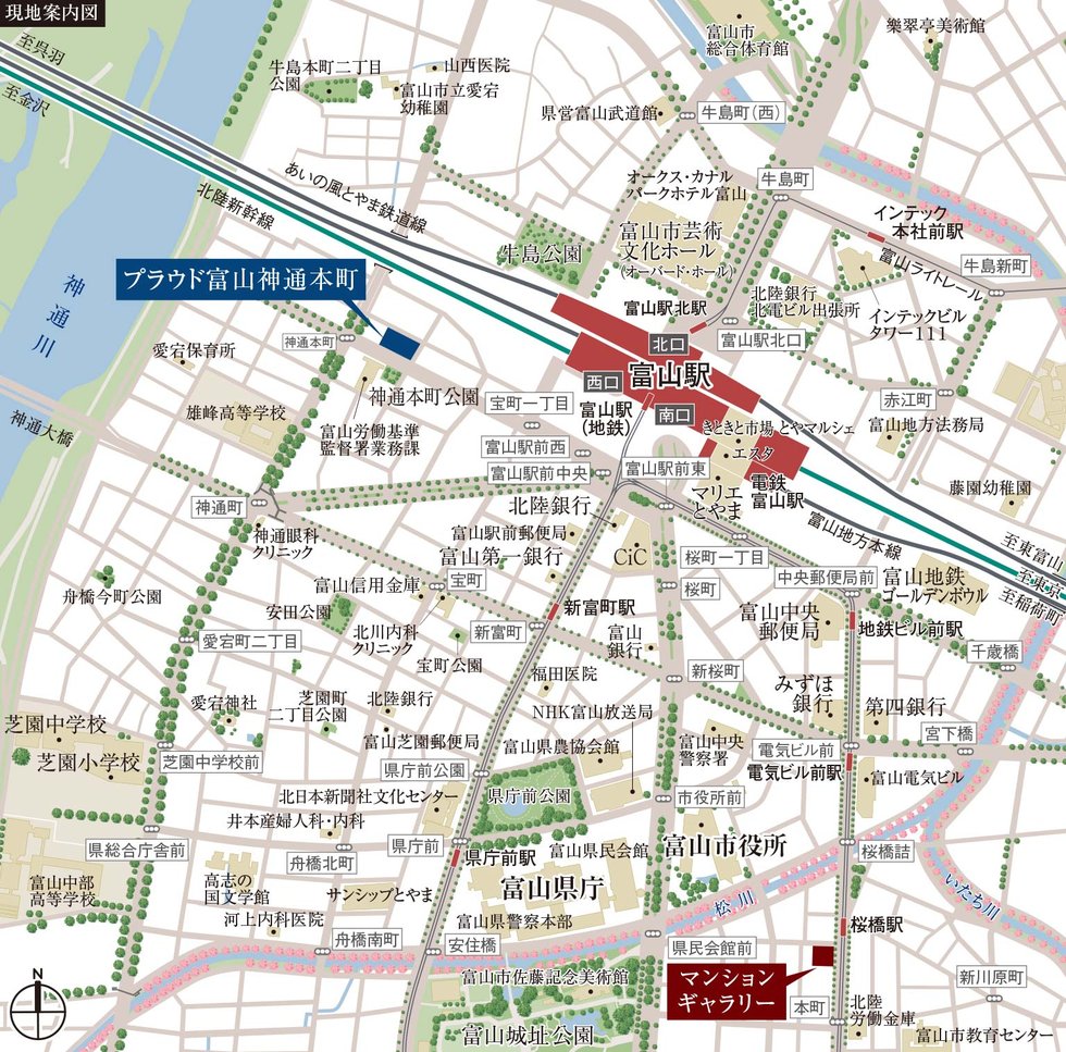 現地案内図