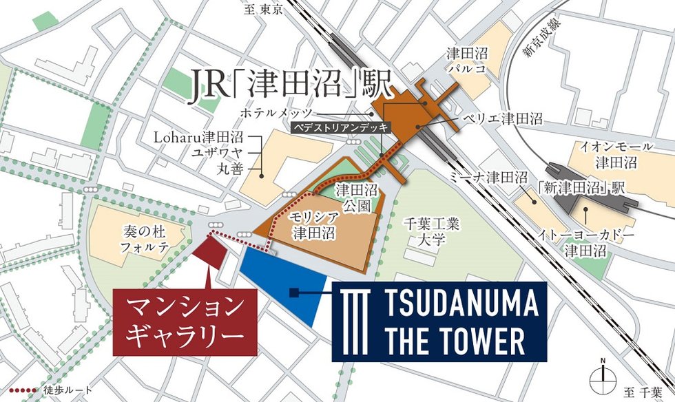 現地周辺案内図