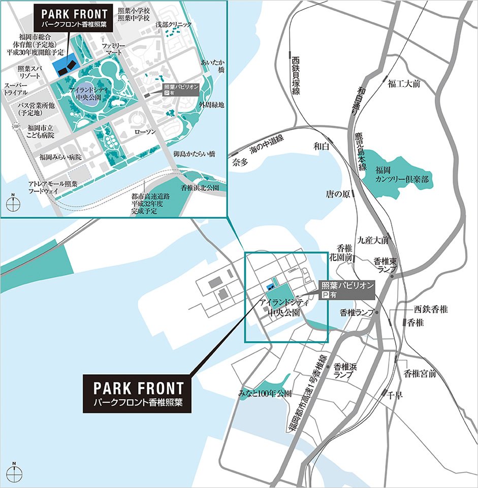 現地・パビリオン案内図