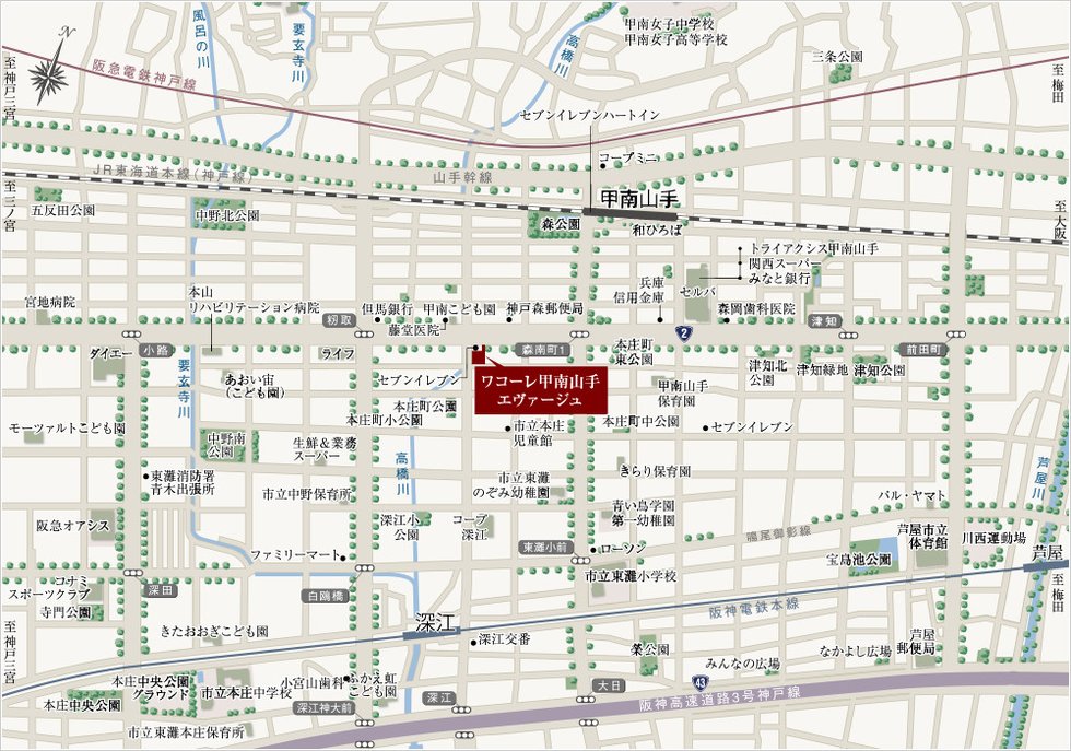 現地案内図