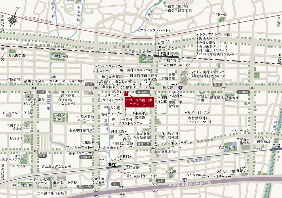現地案内図