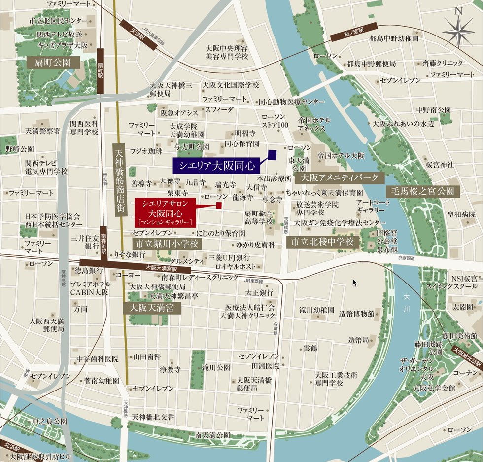 シエリアサロン・現地案内図