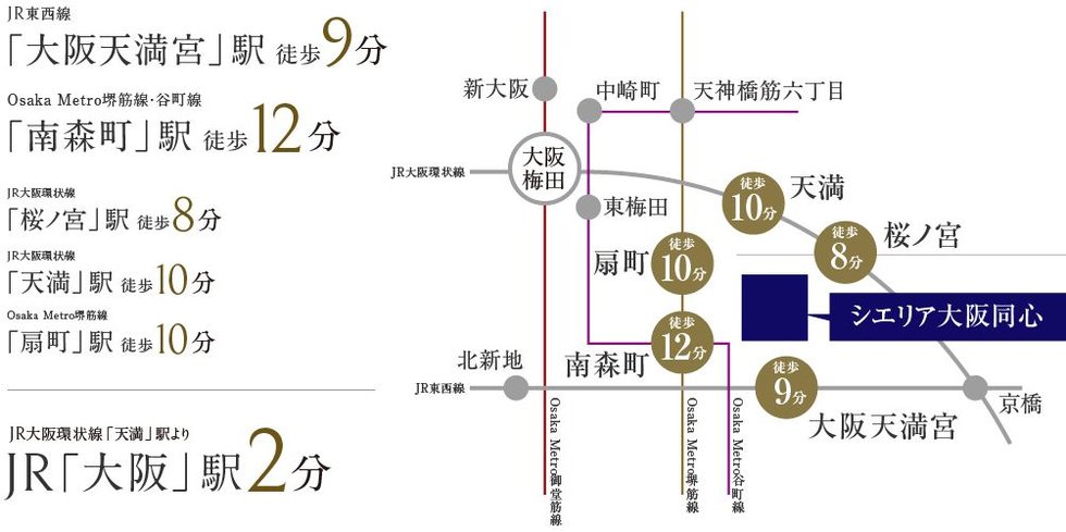 電車アクセス図