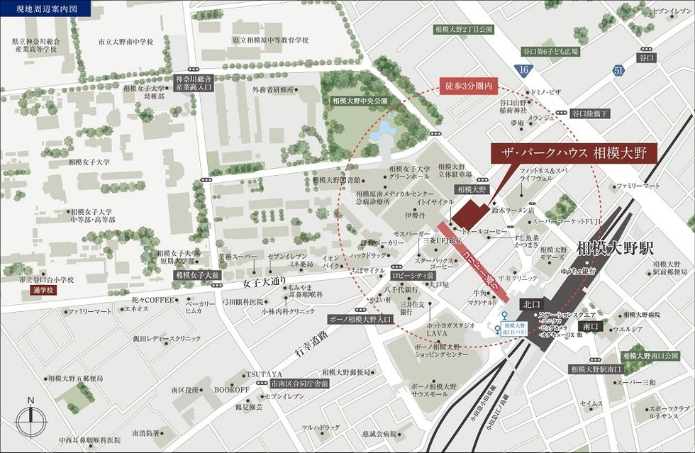 現地案内図(拡大図)