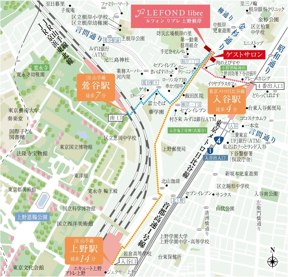 現地・ゲストサロン案内図