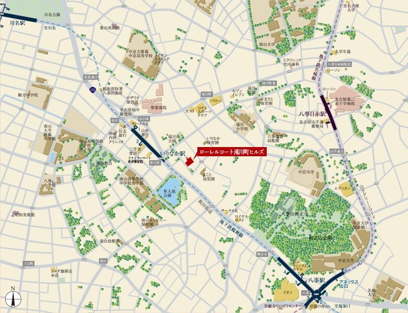 現地案内図