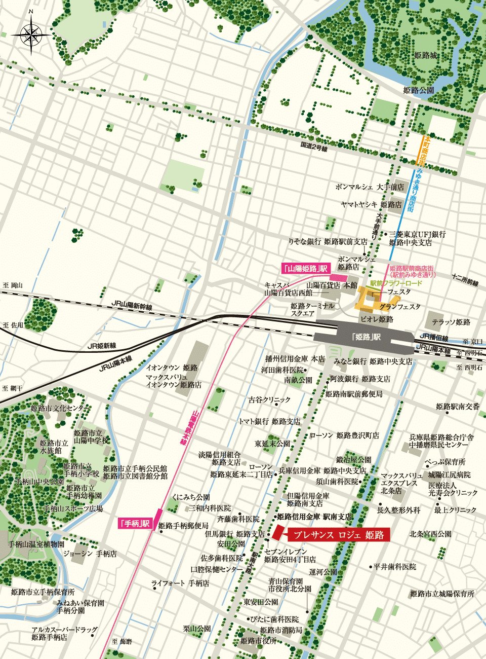 現地案内図