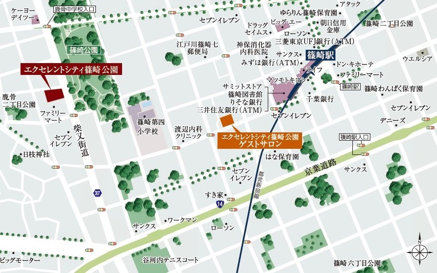 現地・ゲストサロン案内図