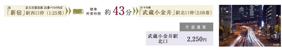 深夜バスの利用で終電後も安心