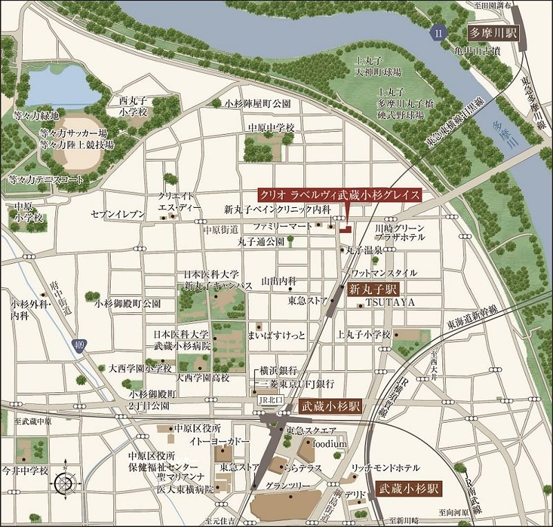 現地案内図