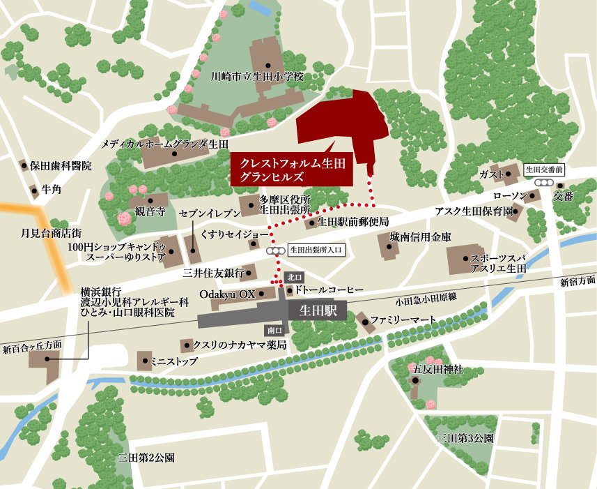 現地案内図
