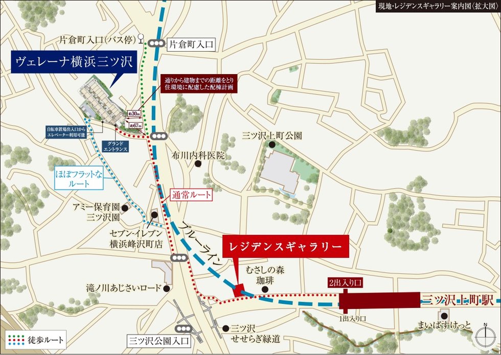 現地・レジデンスギャラリー案内図