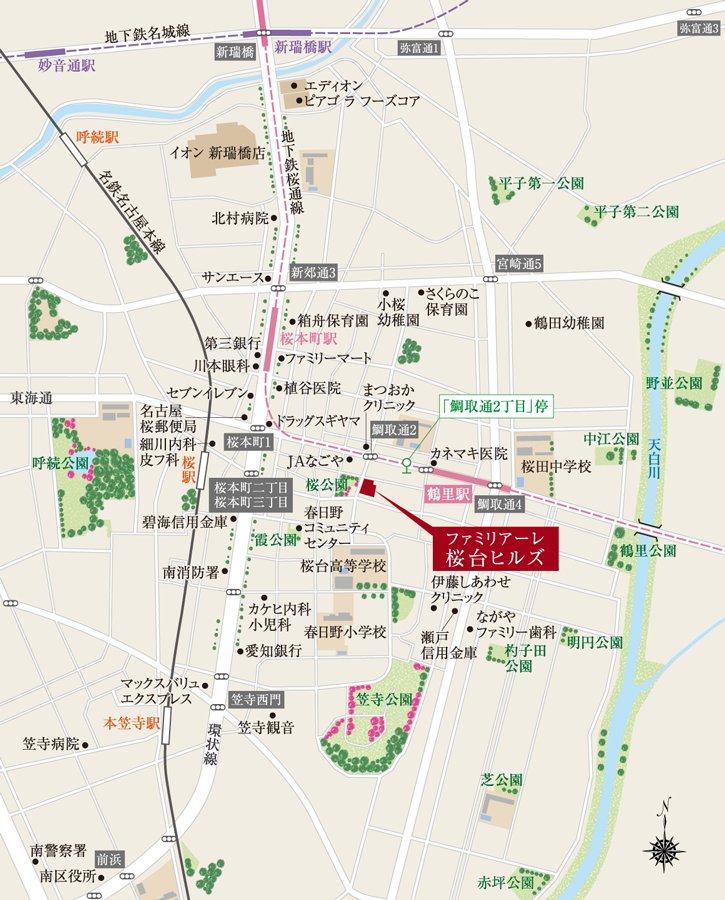 現地案内図