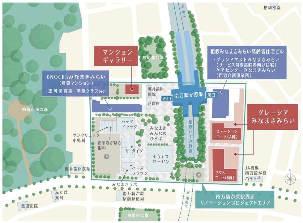 現地・マンションギャラリー案内図