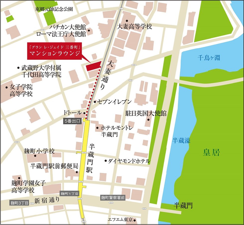 マンションラウンジ案内図
