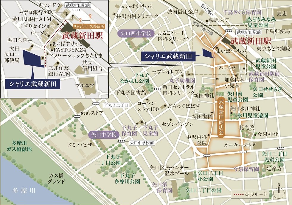 現地案内図