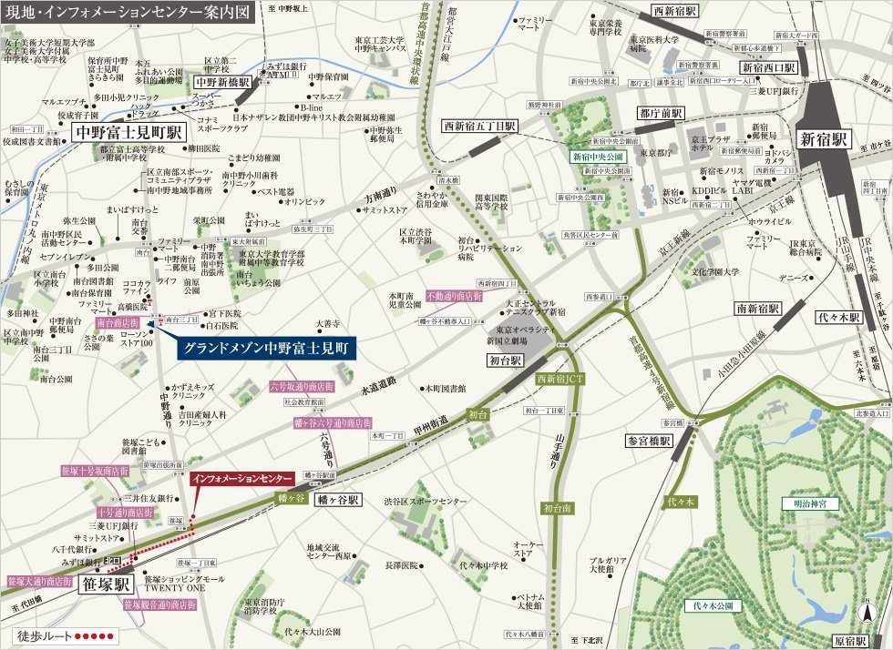 現地・インフォメーションセンター案内図