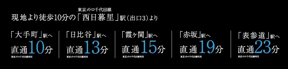 東京メトロ千代田線利用でビジネスもプライベートも意のままに。