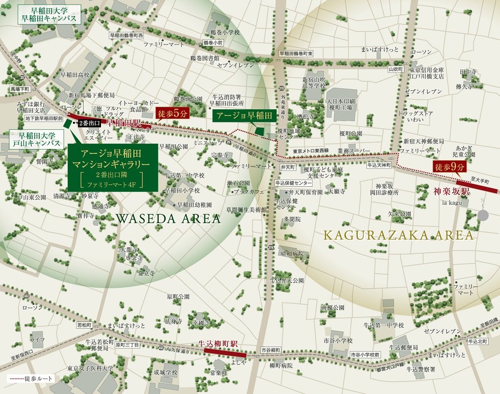 現地案内図・マンションギャラリー案内図