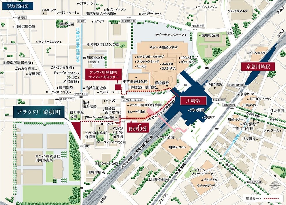 現地案内図