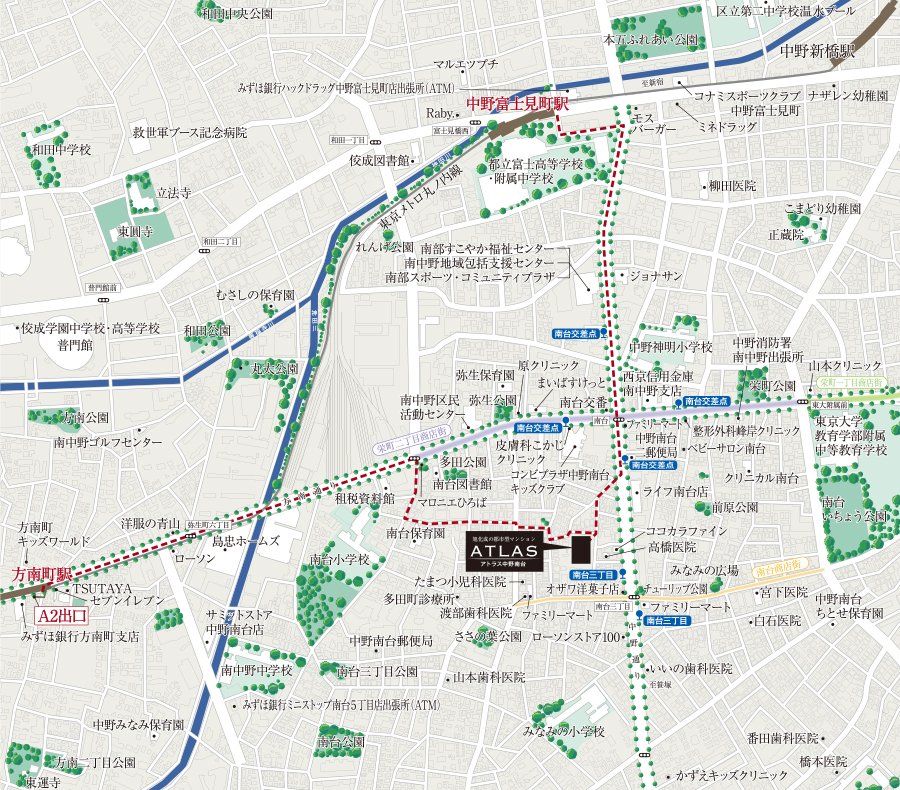 現地案内図(広域案内図)