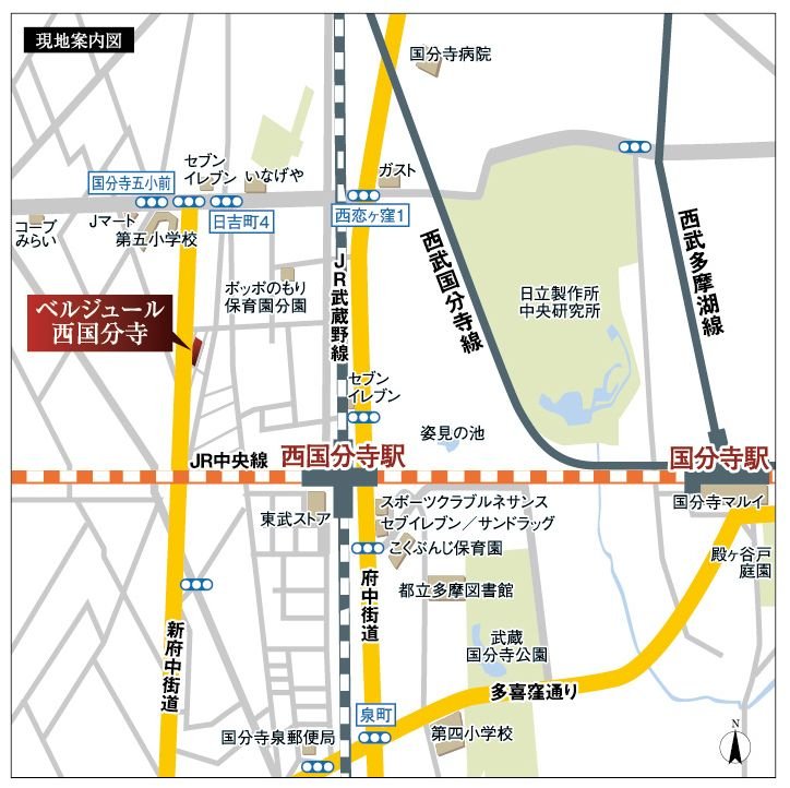 現地案内図