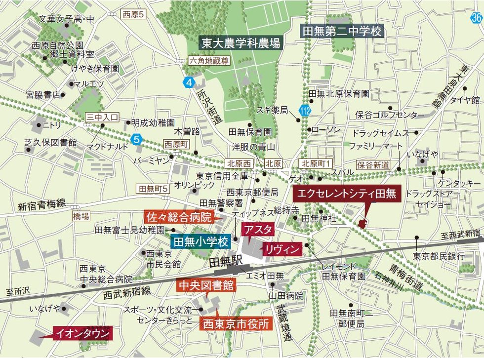現地案内図(広域)