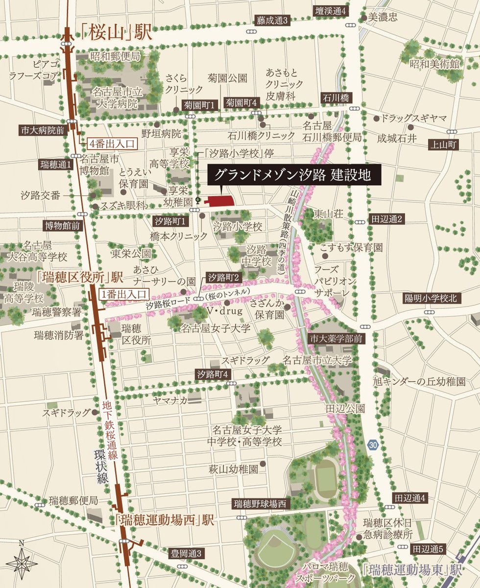 現地案内図