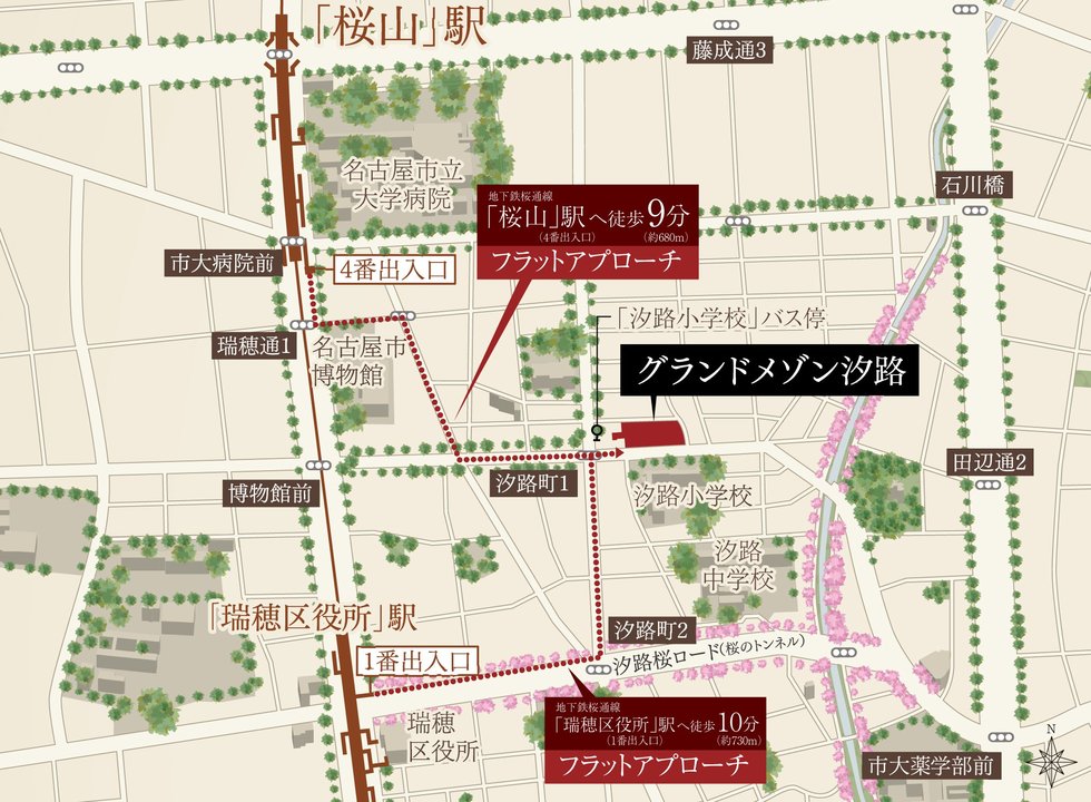 現地案内図
