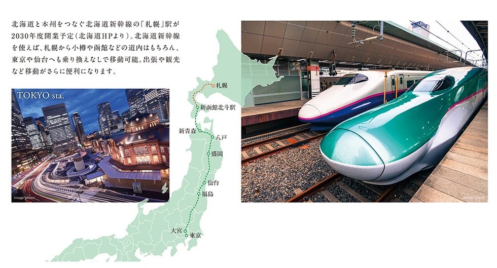 NEXT VISION 北海道新幹線「札幌」駅開業で飛躍的に進化するアクセス網。