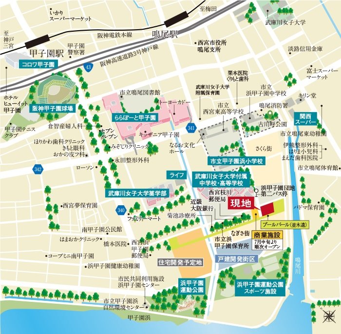 現地案内図