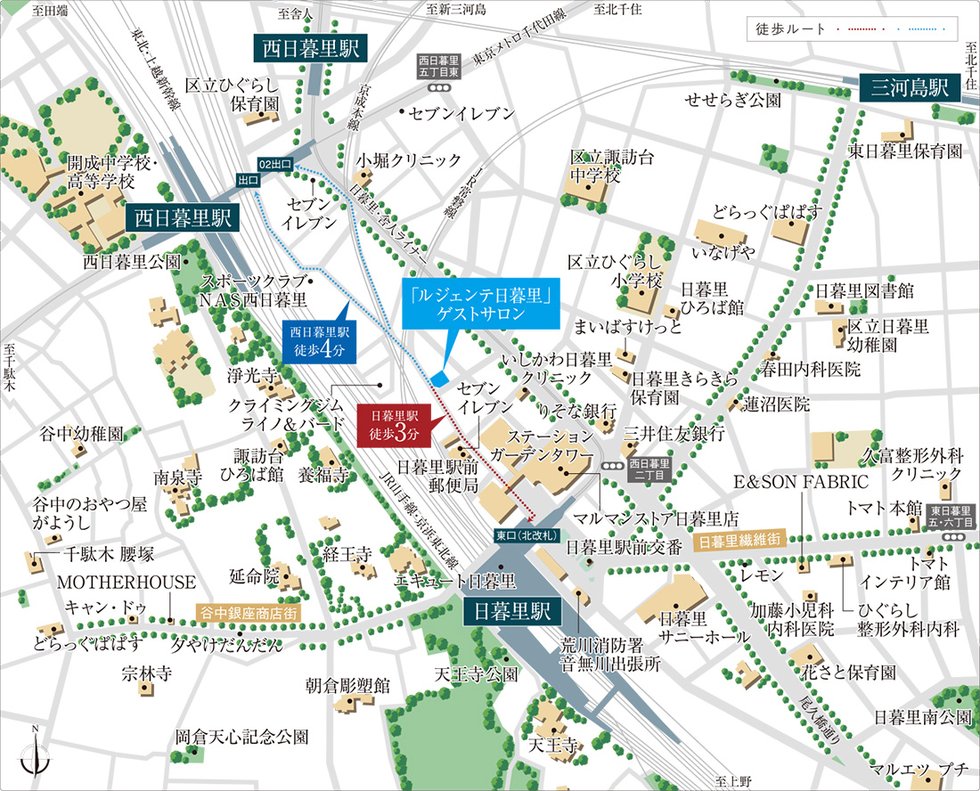 現地案内図