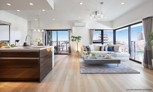 LIVING DINING KITCHEN
