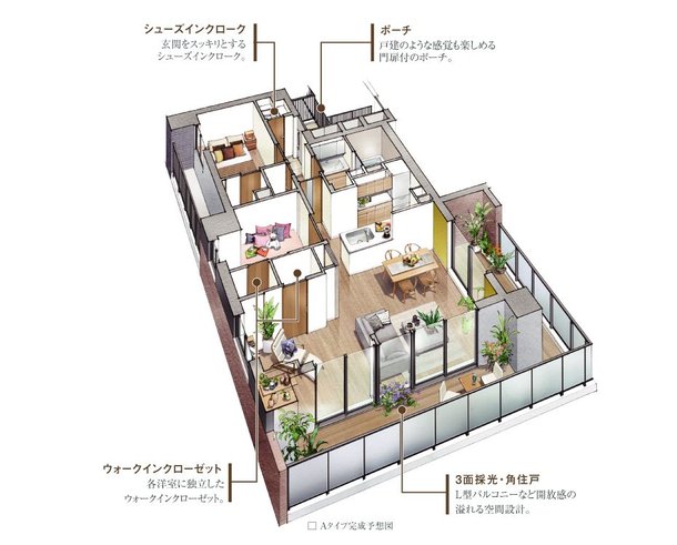 Aタイプ完成予想図