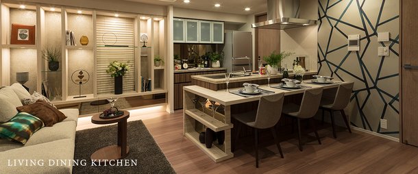 LIVING DINING KITCHEN