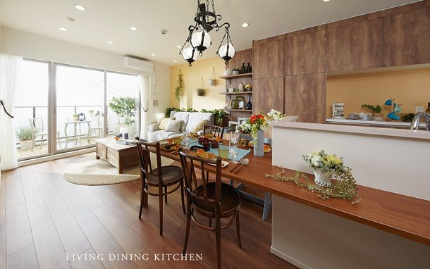 LIVING DINING KITCHEN