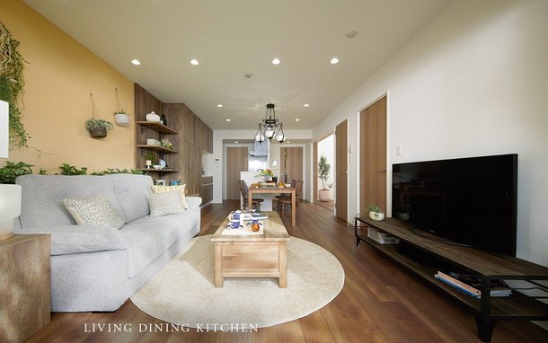 LIVING DINING KITCHEN